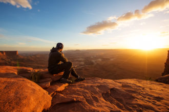 Watching sunrise